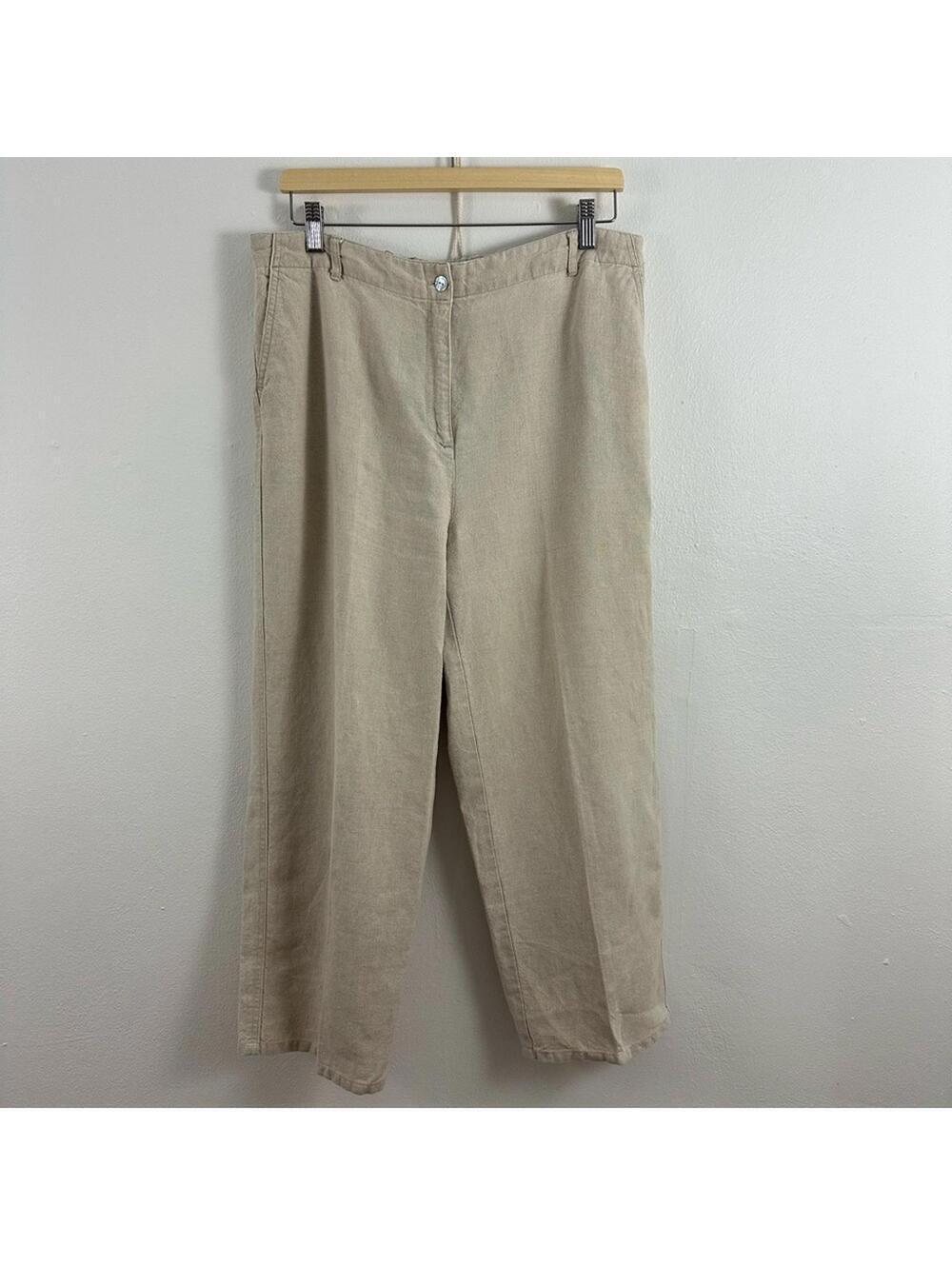 State.ments Katherine Fit Linen Pants Women's Size 12